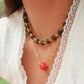 Livi Beaded Necklace- Brown