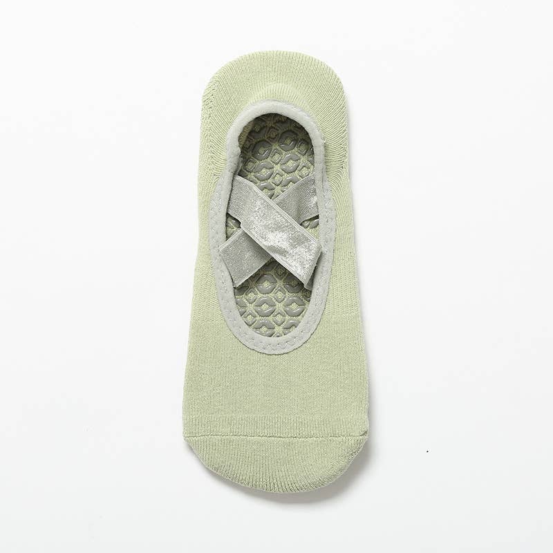 Matcha Cross Grip Socks