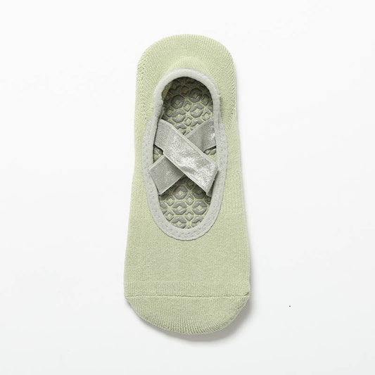 Matcha Cross Grip Socks