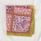 Eden botanical & Floral print Bandana Square Scarf: Pink