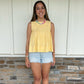 Go With The Flow Top in Yellow