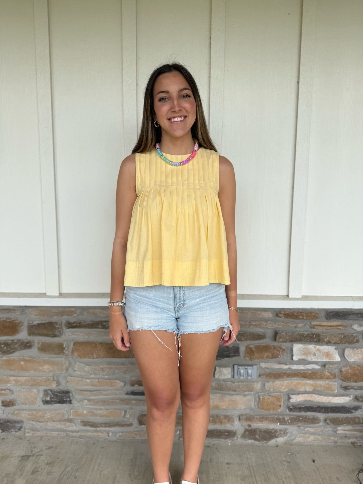 Go With The Flow Top in Yellow