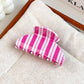 Fresh Colorful Striped Hair Claw