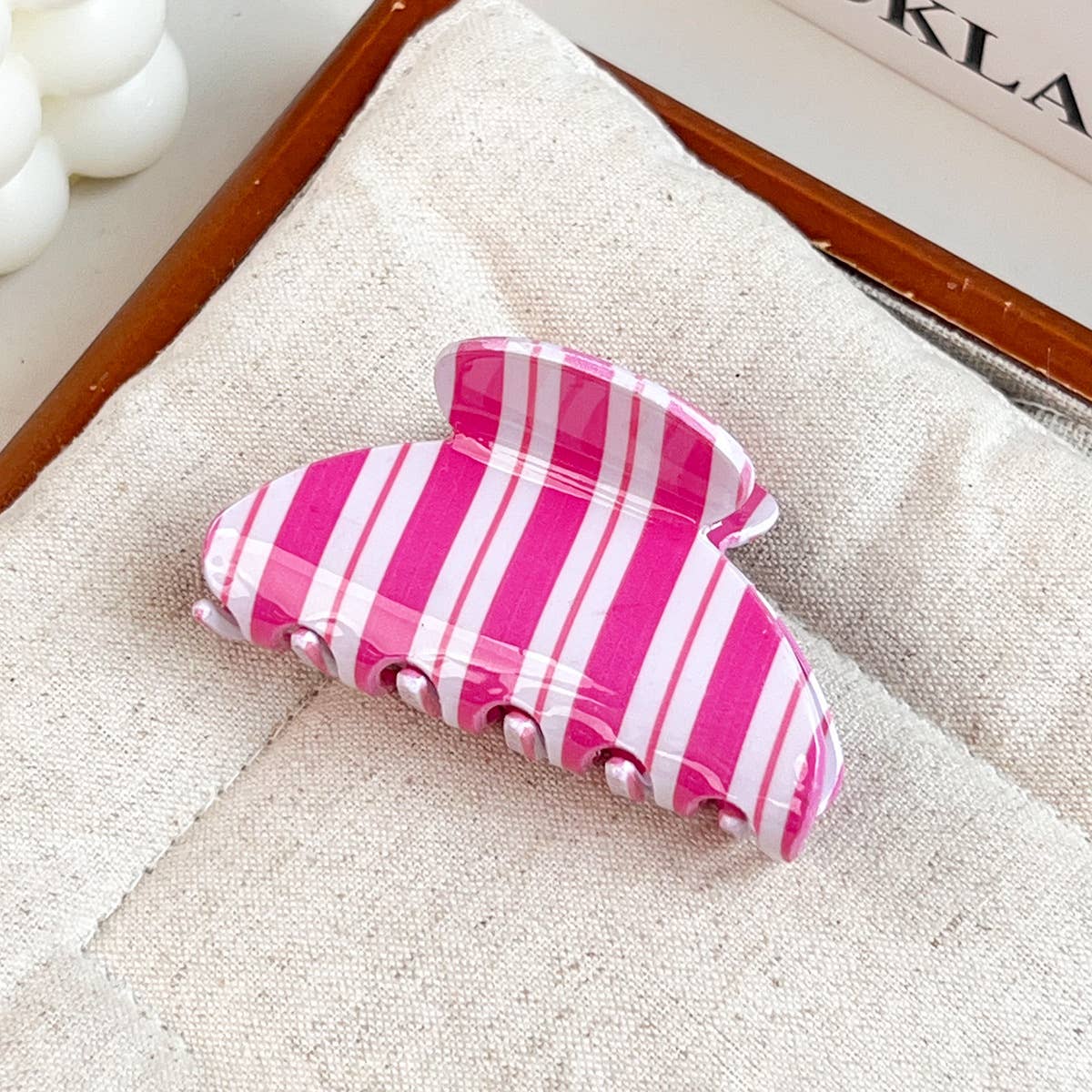 Fresh Colorful Striped Hair Claw