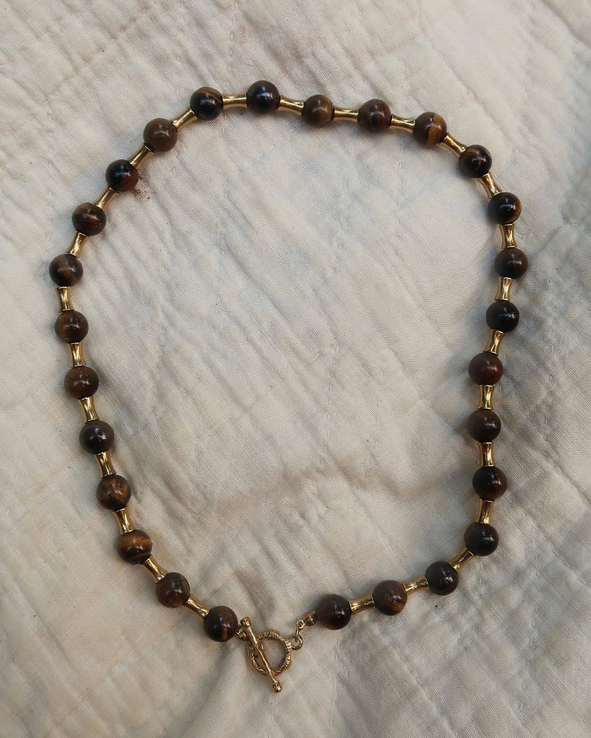 Livi Beaded Necklace : Hypoallergenic and Water Resistant: Pearl