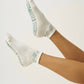 Juniper Cropped Crew Grip Sock - Garland