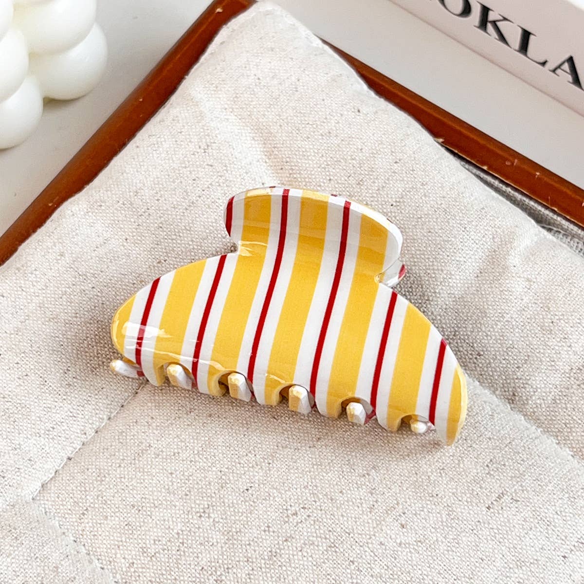 Fresh Colorful Striped Hair Claw