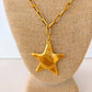 Starlight Necklace – Gold Link Chain with Star Pendant