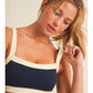 Navy & Yellow Sports Bra