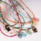 Turquoise & Brown Beaded Fish Charm Necklace