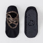 Leopard Print Crisscross Strap Open Back Grip Socks