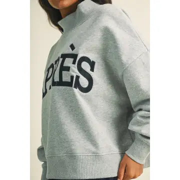 Apres Oversized Mock Neck Sweatshirt