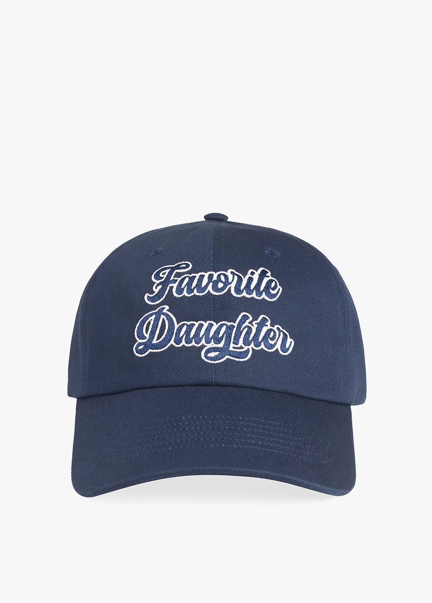 FAVORITE DAUGHTER The Script Logo Hat in Navy