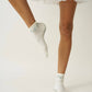 Juniper Cropped Crew Grip Sock - Garland