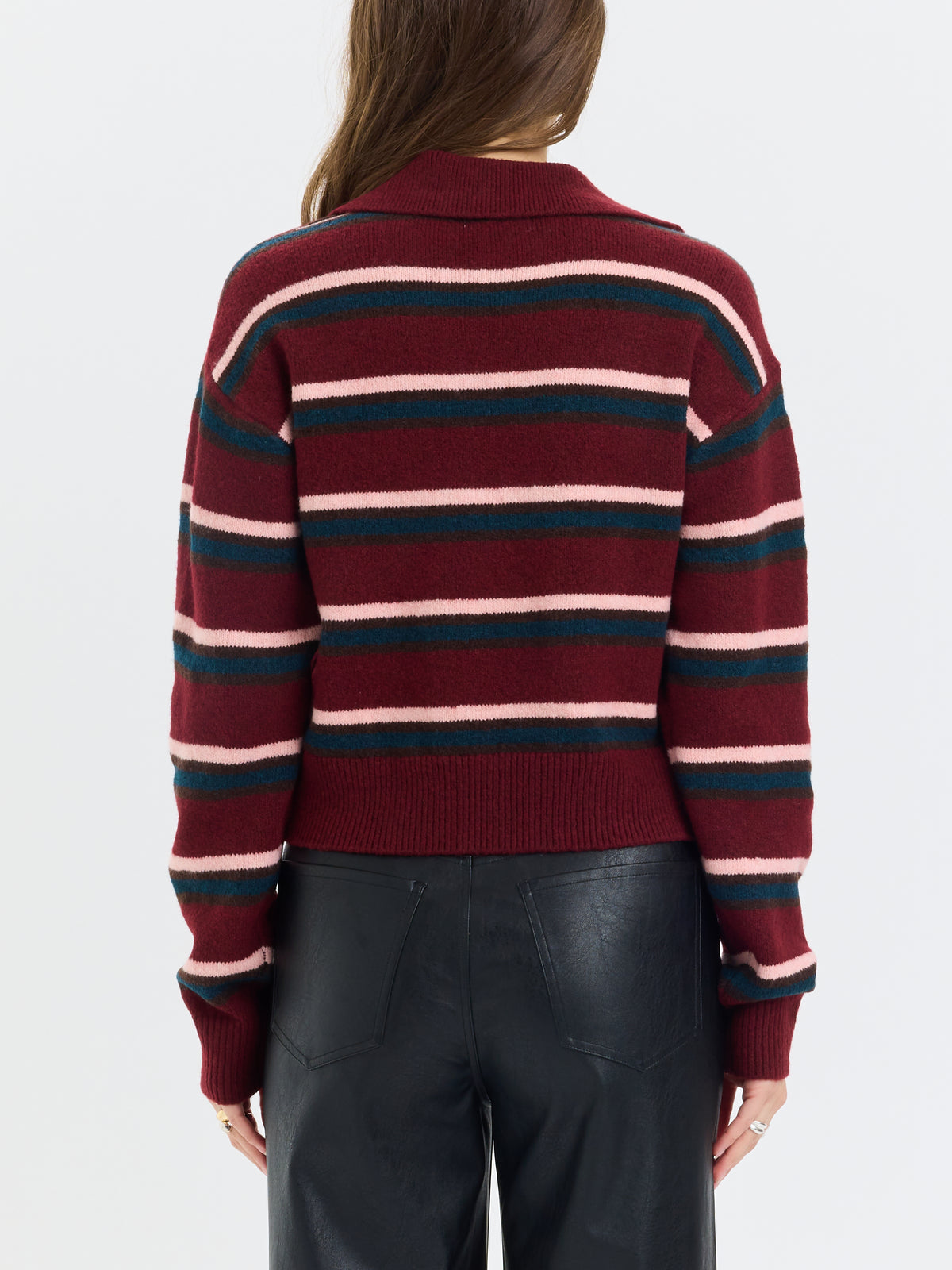 LYRIC COLLARED PULLOVER SWEATER